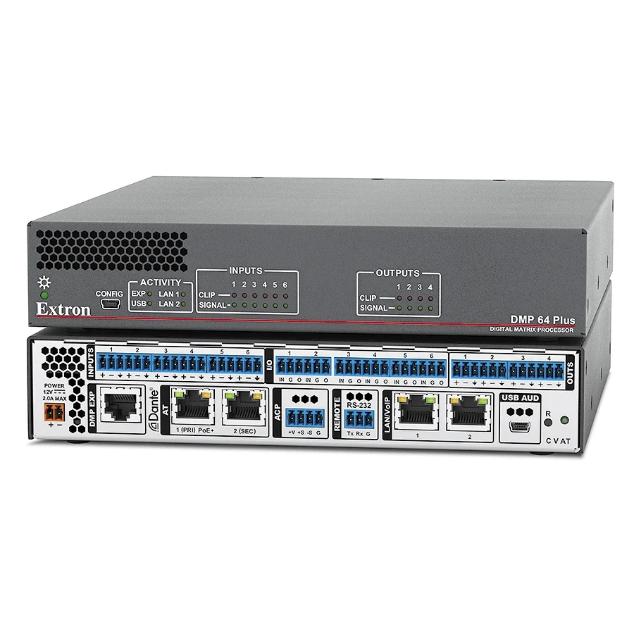 Alternative view of DMP 64 Plus 6x4 ProDSP Digital Matrix Processors