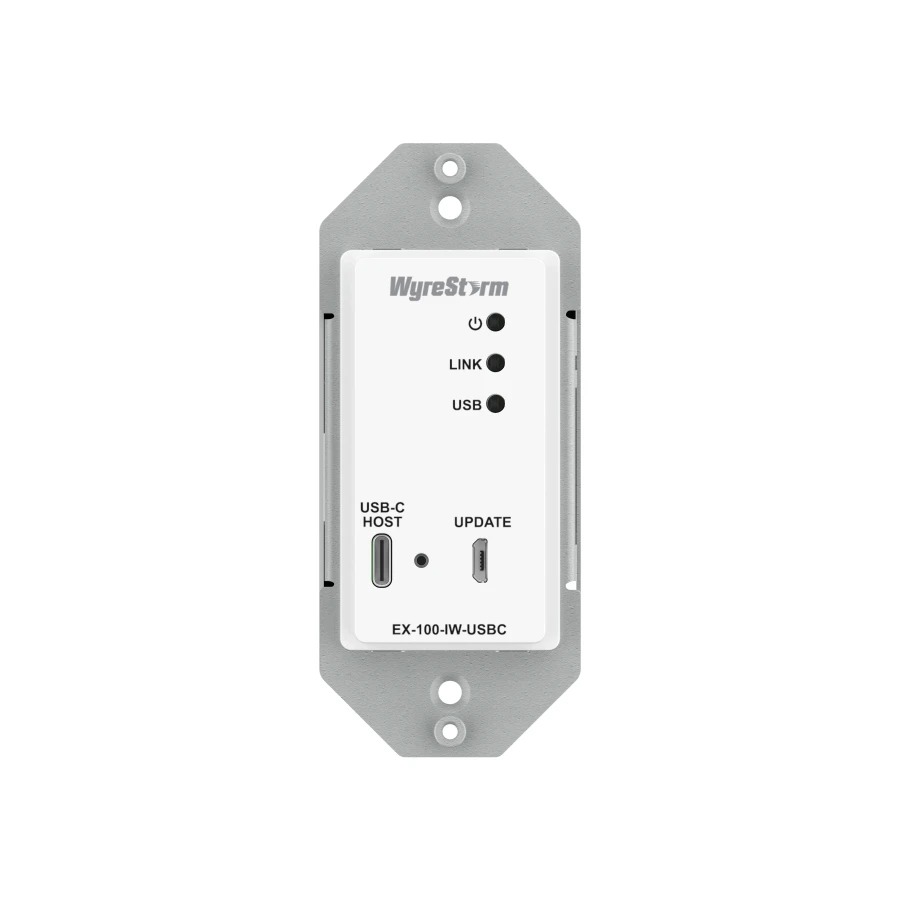 Alternative view of 100m USB 3.2 Single Gang In-Wall HDBT-USB3 Transmitter and Receiver Kit