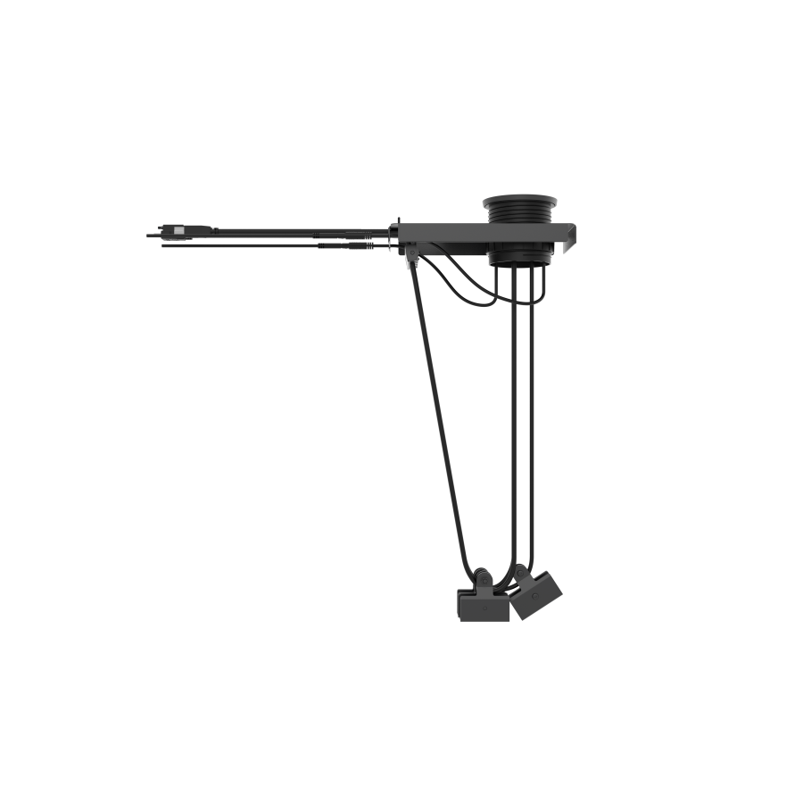 Alternative view of Retractable In-Desk Box Solution with USB-C, HDMI & USB 3.0