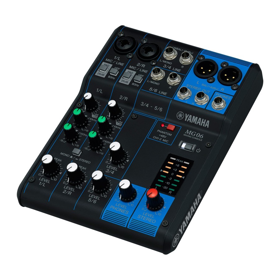 Alternative view of MG06 Mixing Console