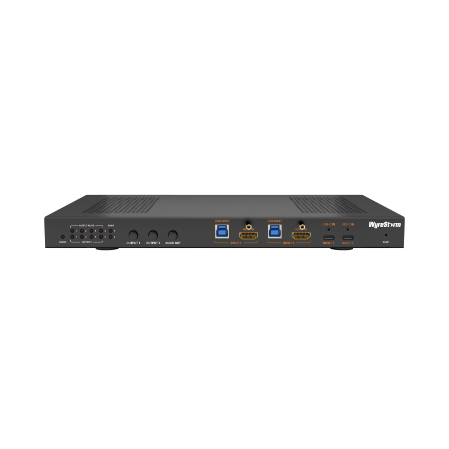 4×2 Multi-Input Conference Room Switcher with Advanced USB-C Integration