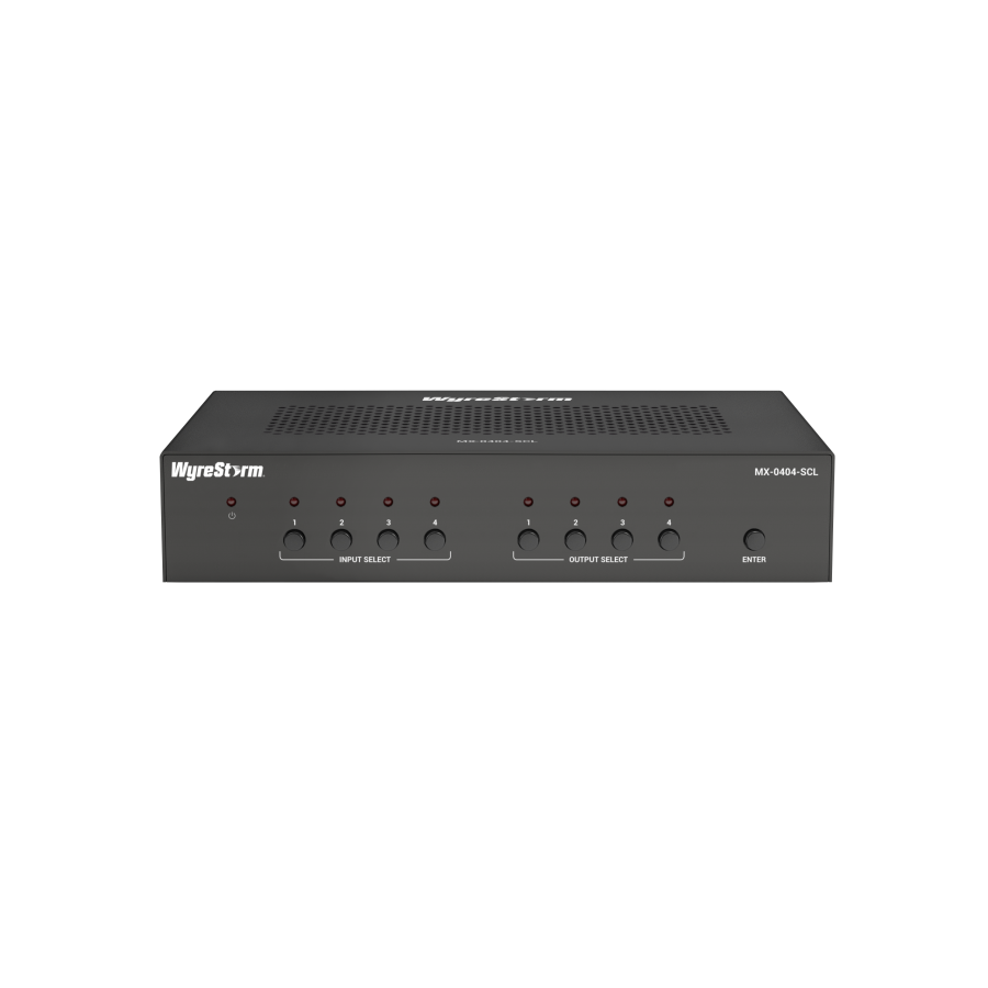 4K HDR 4×4 Pure HDMI Seamless Matrix with Scaling Outputs and Audio De-embed