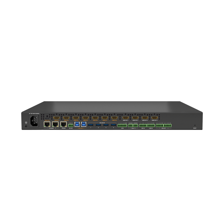 8×4 Seamless Matrix Switch for Presentation Systems with USB-C, HDMI, Audio DSP, and Dante - Image 3