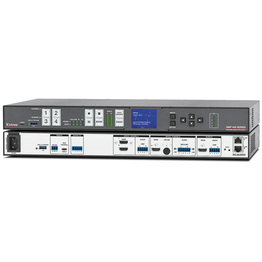 SMP 401 Multi-Channel 4K Recording and Streaming Media Processor