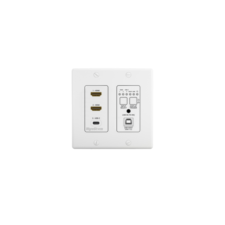 3-Input In-wall HDBaseT Transmitter (2-gang US)