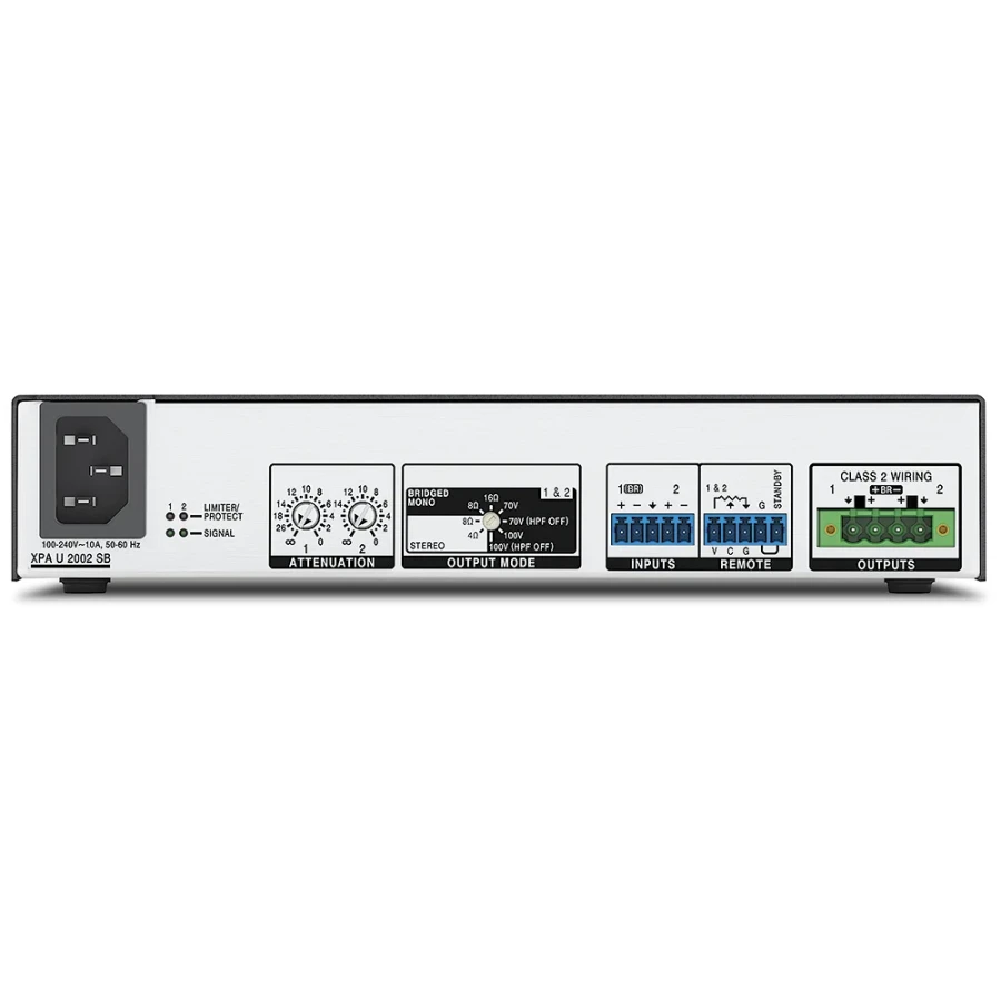 XPA U 2002 SB Two Channel Bridgeable Output Amplifier
200/400 Watts Per Channel - Image 3