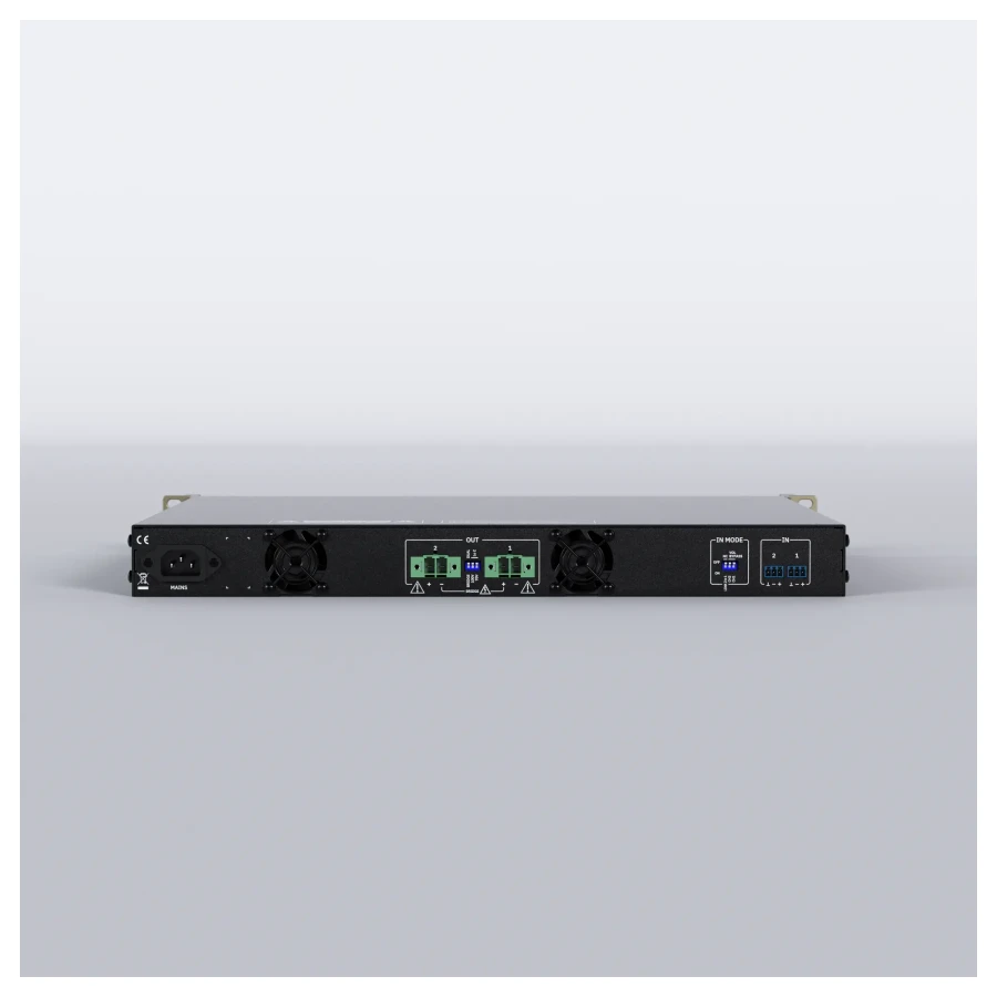 Alternative view of Two channels amplifier | 2x600 W RMS @ 4 Ω | LoZ&HiZ | Class D