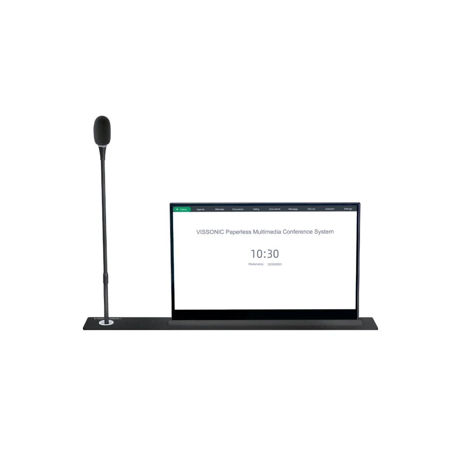 Retractable Ultra-thin Screen with MIC with Integrated PC
