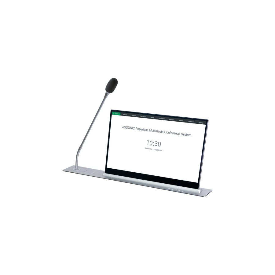 Alternative view of Retractable Ultra-thin Screen with MIC with Integrated PC