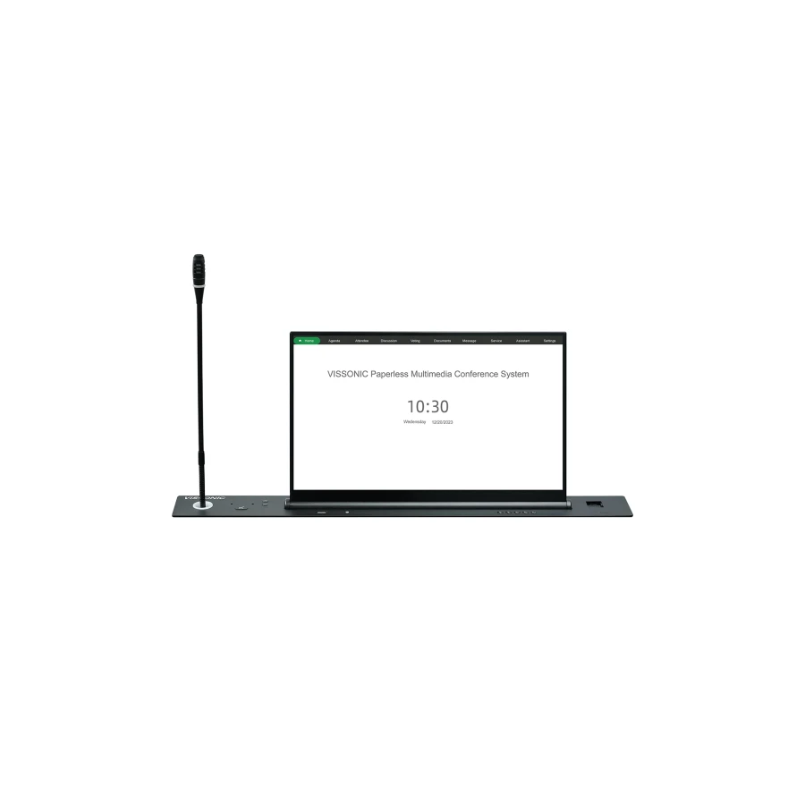 Retractable Touchscreen with One-Touch Sharing & Microphone