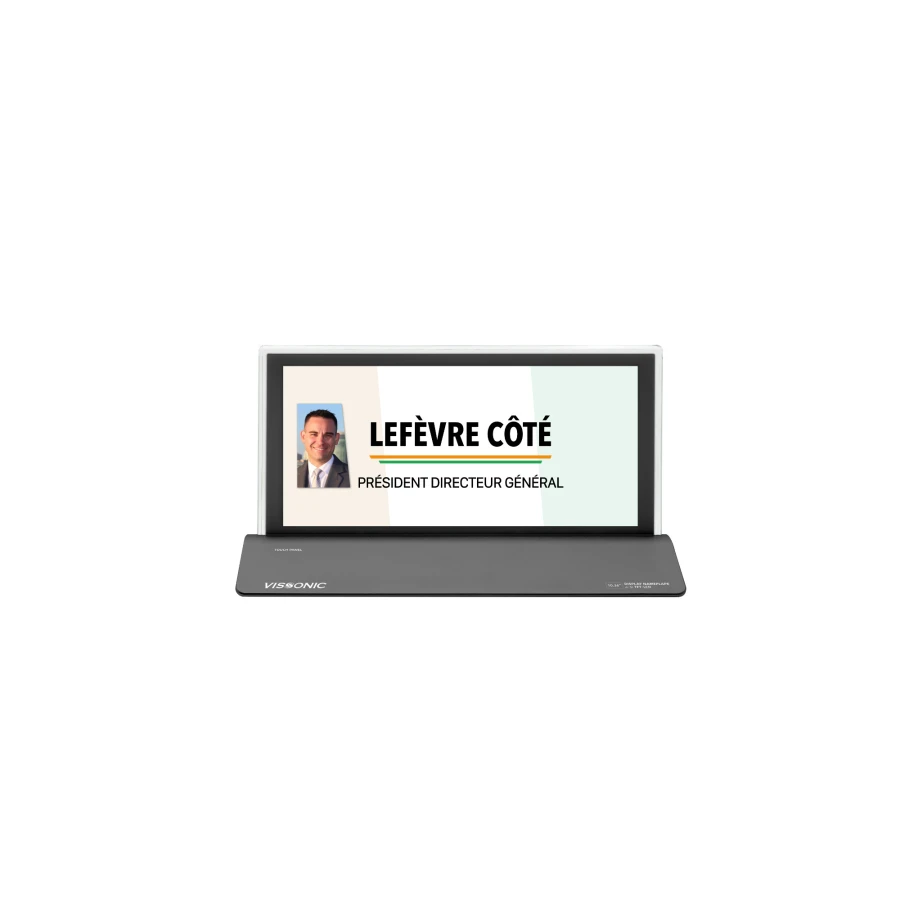 Alternative view of 10”Electronic Name Plate